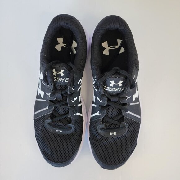 Under Armour Dash Rn 2 Black Mesh Upper Lace Up Athletic Shoes Size 6.5 NWOT - Picture 2 of 9